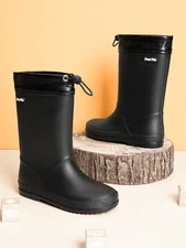 Kids Rain Boots Boys Girls Lightweight Waterproof Outdoor Playing Rain Boots US