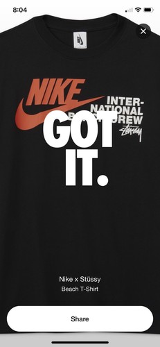 stussy Nike t shirt large | eBay