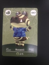Genuine Animal Crossing Series 5 Amiibo Card Roswell # 447