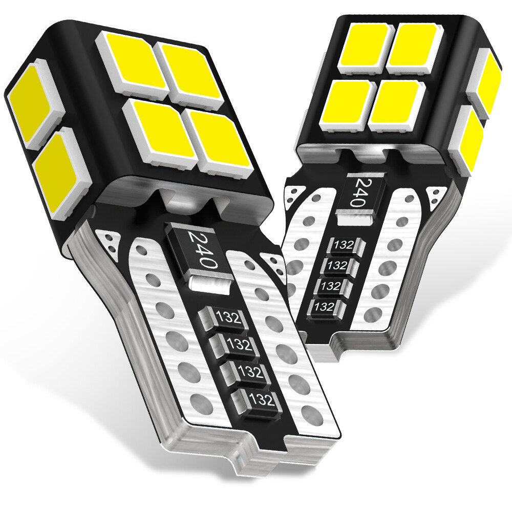 T10 501 Car LED Side Light Parking Bulbs Error Free Canbus White W5W 501 2835SMD