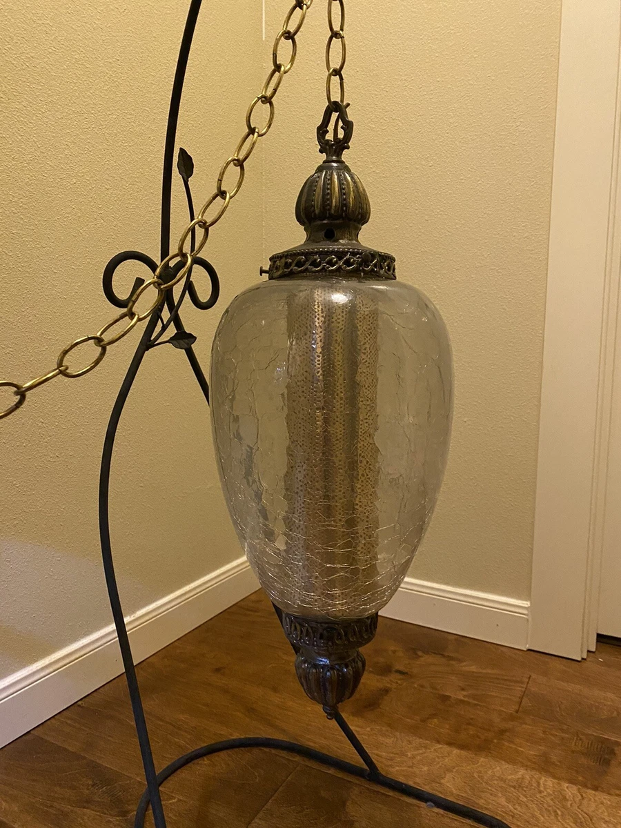 Vintage hanging swag best sale lamps