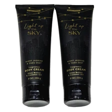 2 Pack Scent Theory Light Up The Sky Night Jasmine & Yuzu Zest Body Cream 8oz
