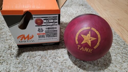 Motiv Tank Rampage Pearl Bowling Ball 1st Quality | 15 Pounds | 2.5" Pin  - Picture 1 of 9