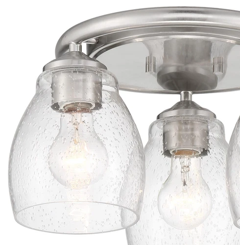 Minka Lavery 2438 Winsley 3 Light Semi-Flush Vantage Ceiling - Nickel - Picture 3 of 4