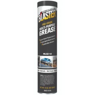 Blaster Multi-Purpose Grease Cartridge Pro-Grade 14 Oz. Lubricant Axle and Auto