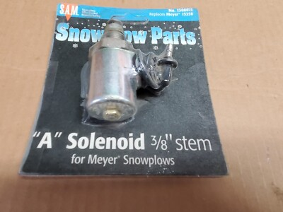 #ad SAM A Solenoid Assembly Valve Coil Black Wire E45 E46 E47 Meyer Early 3 8 15356 $75.00