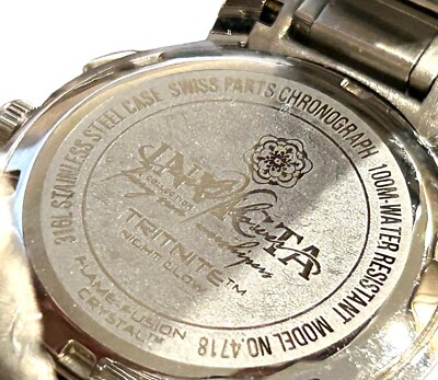 INVICTA Womens Wildflower Quartz Chrono Watch Silvertone 4718 Tritnite INVICTA Womens Wildflower Quartz Chrono Watch Silvertone  main image 2