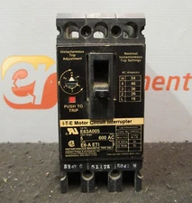 Siemens E63A005 ITE Motor Circuit Breaker Interrupter 5A 600VAC Trip Adjustment