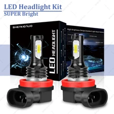 2X LED Fog Light Bulbs H8 H11 FOG Light Bulb White 6500K High Power DRL Lamps