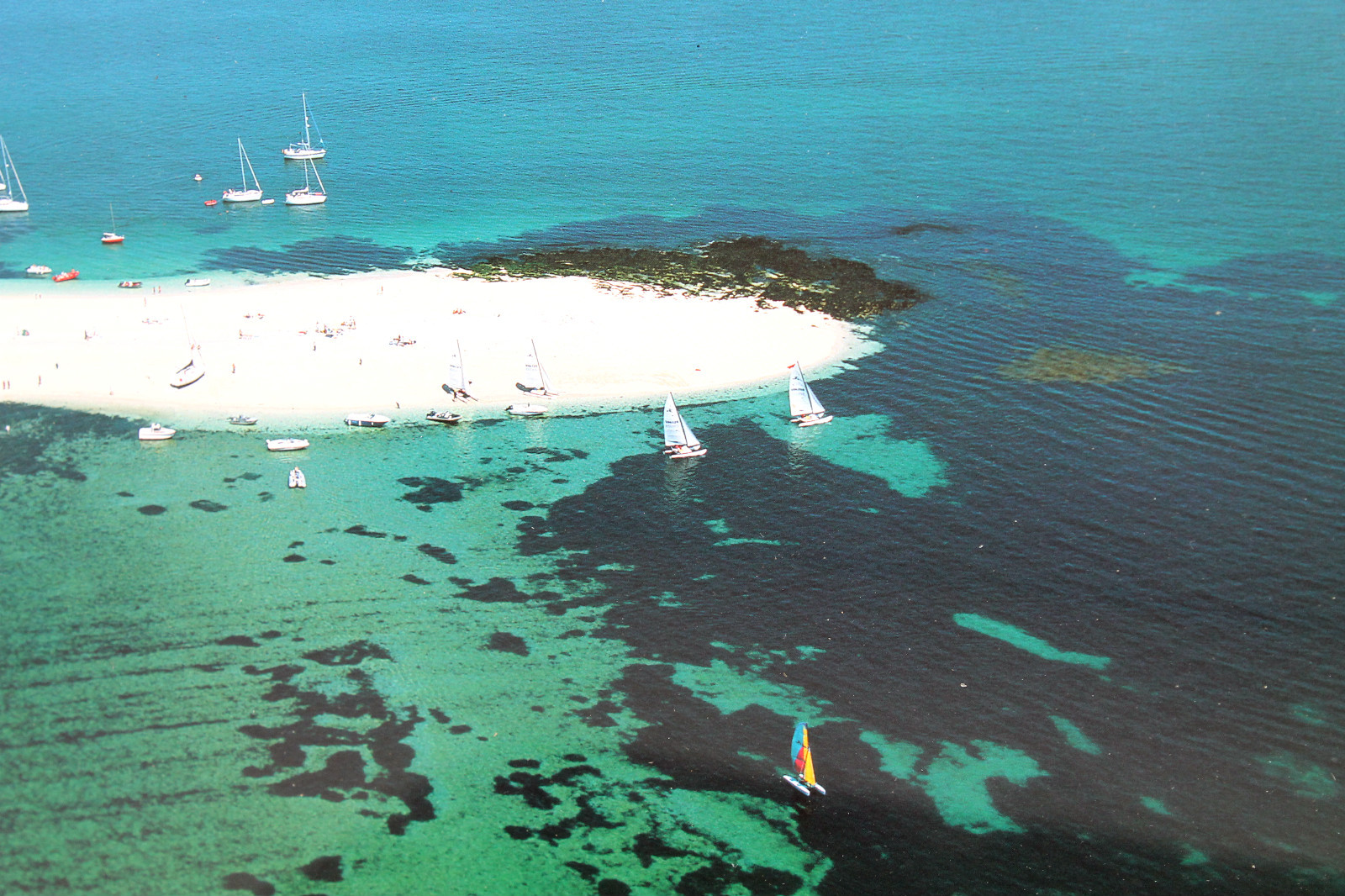 Poster photo panoramique des îles des Glénan format 67cm pour décoration bretonne