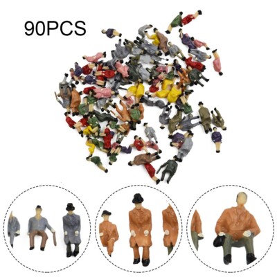 90 Pcs HO Scale ALL Seated People Sitting Figures Passengers Different Poses