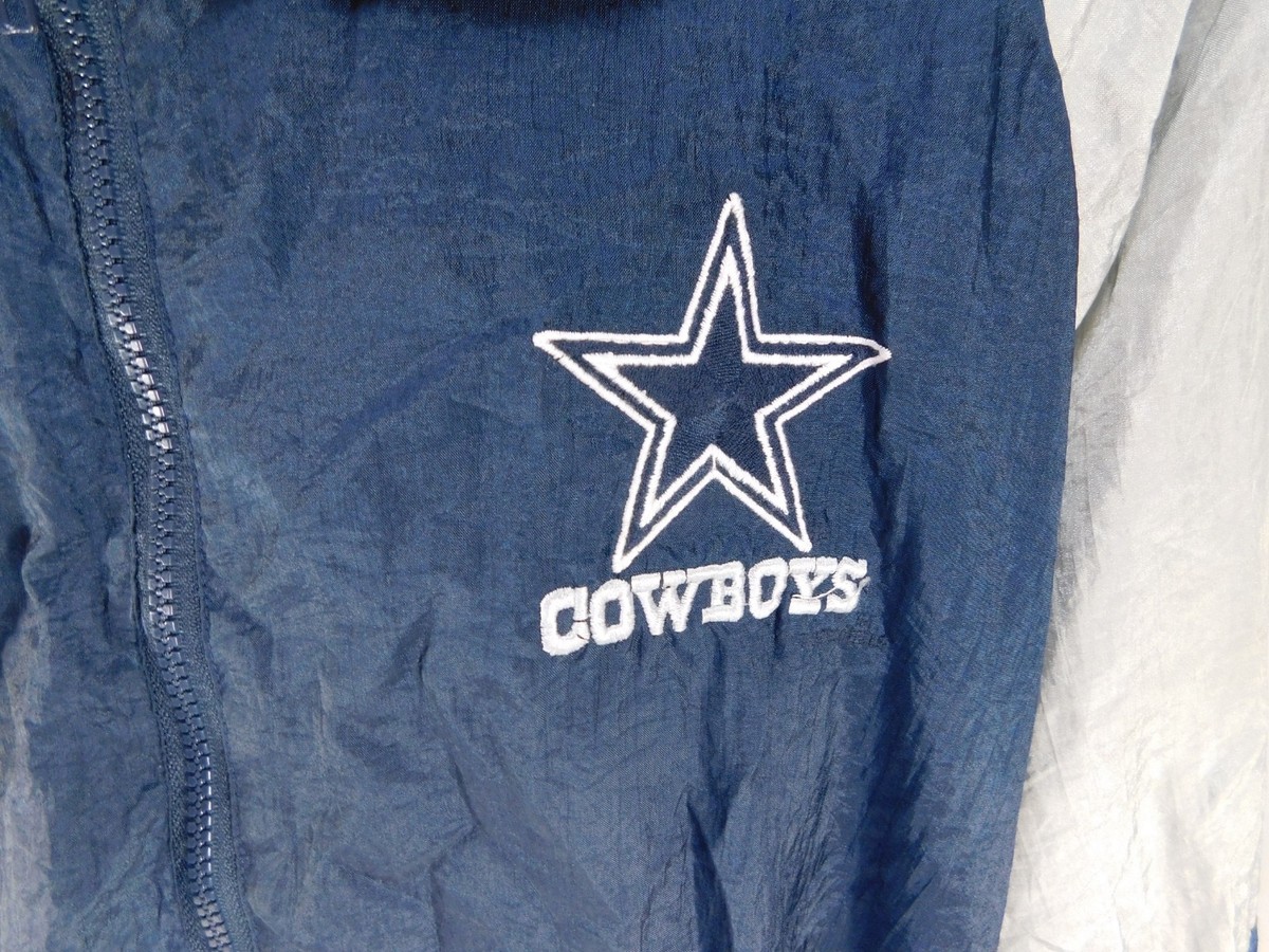 Vintage Locker Line Dallas Cowboys Nylon Jacket Sz XLarge