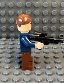 LEGO Star Wars Minifigure Han Solo Reddish Brown Holster sw0290 from Set 8129
