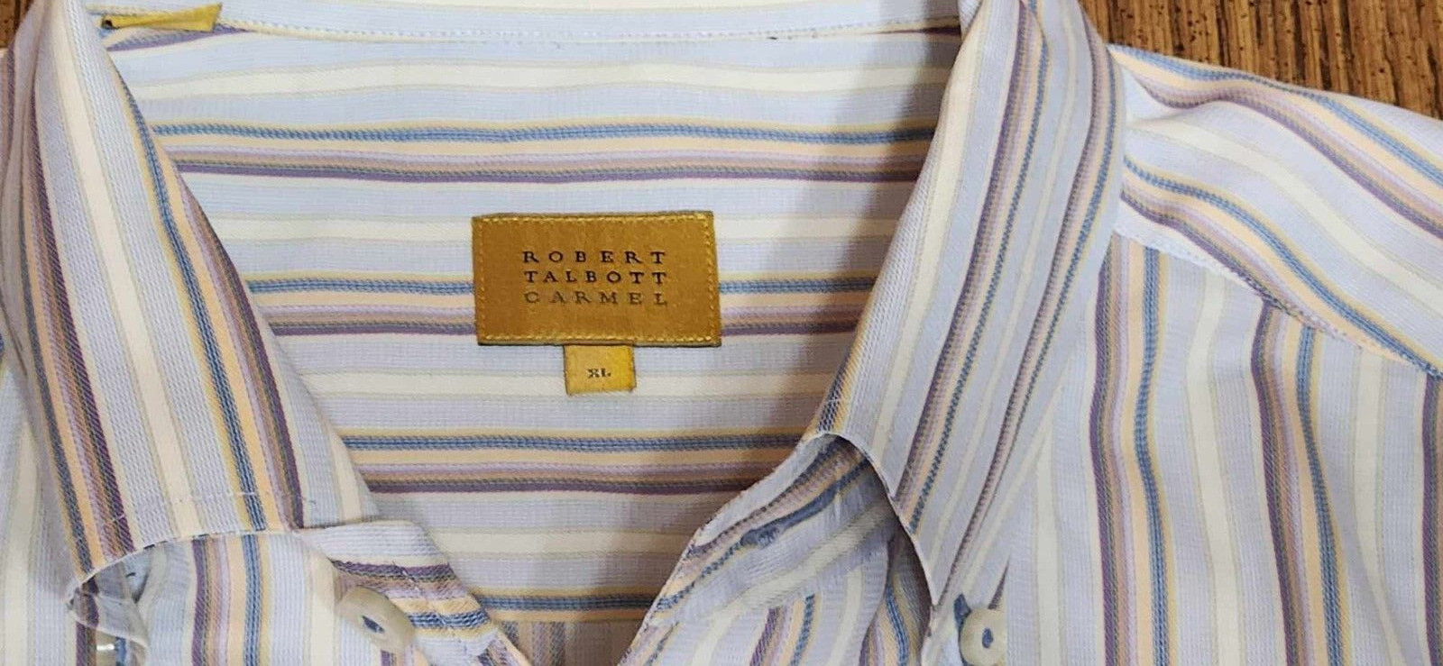 Robert Talbott Carmel Blue Multi-Colored Striped … - image 2