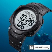 10 Years Battery Sports Military Wristwatch Digital LED Screen watch for Men UK
