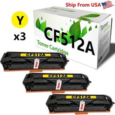 204A Yellow Toner Cartridge CF512A for Pro M180nw 181fw Printer 3-Pack 
