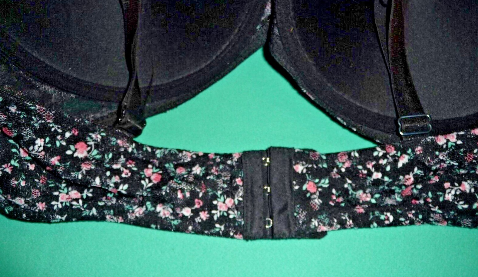 Laura Ashley Black Pink Floral Pushup Full Coverage B… Gem