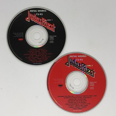 Japan Promo 2 x CD Judas Priest – Metal Works 73-93 ESCA-5750~1 w