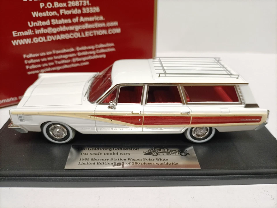 Goldvarg 1/43 Mercury Colony Park Wagon 1965 blanco Foto 2 de 4