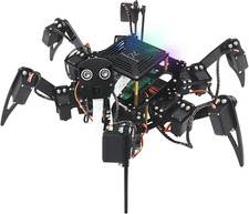 Big Hexapod Robot Kit for Raspberry Pi 5 4 B 3 B Zero 2 W, Walking, Self Balanc