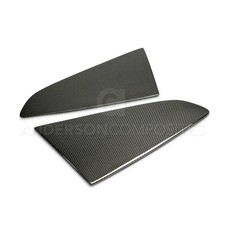 Anderson Carbon Fibre Rear Louvers - Flat Style - fits Ford Mustang 15-22