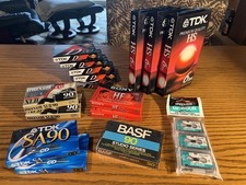 Multimedia Lot TDK D90 BASF Studio Sony HF90 Maxell Micro Cassette VHS Tapes VCR