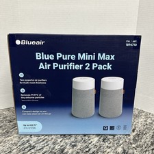 Blueair Blue Pure Mini Max Air Purifier Set 2 Pack Table Top Whisper Quiet Ob