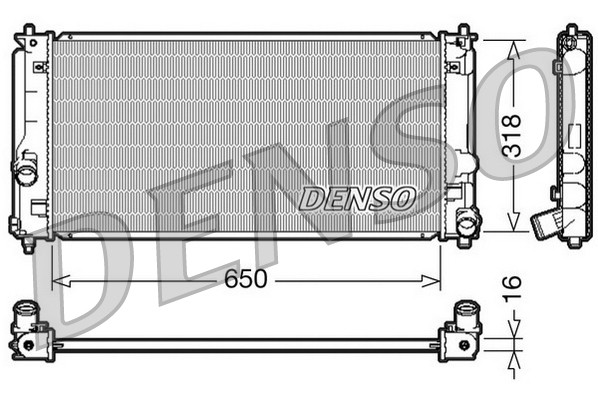Radiator DRM50044 Denso 1640022060 Genuine Top Quality Guaranteed New