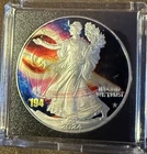 2024 American Silver Eagle Star Privy Black Hole GEM BU