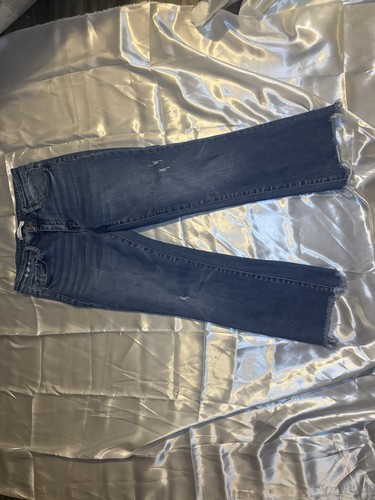 Flying Monkey Women's Blue Denim Jeans Distressed Medium Wash — Size 30