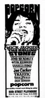 Historic Popcorn 1969 Movie Advertising Postcard
