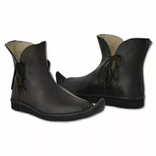 Medieval Viking Leather Boots Renaissance Shoes Sca Cosplay SCA LARP HALLOWEEN