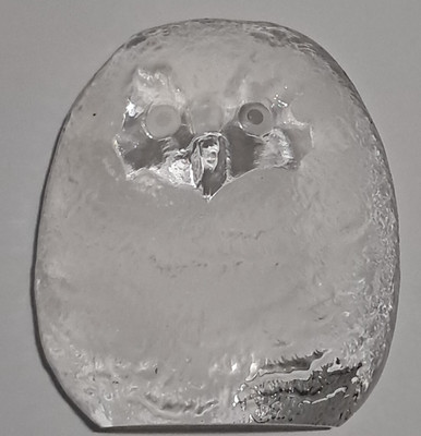 Mats Jonasson Collection Swedish Glass Owl Paperweight Lead Crystal Decorative
