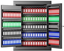 213 Position Wall Mounted Key Lock Box, Key Cabinet with Drop Slot