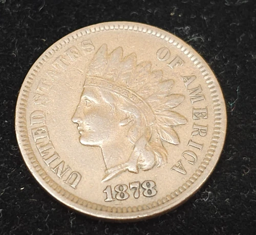 1878 Indian Head Cent / Very Fine to Near Extra Fine