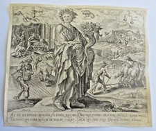 Great  Dutch  Old  Master Phillips Galle Original 1563 Engraving