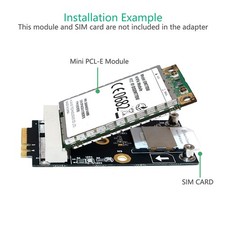 M.2 To Mini PCIE Adapter A/E Key 3G 4G WIFI Module With SIM Card Slot Expan DSBT
