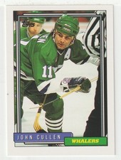 John Cullen - Hartford Whalers (NHL Hockey Card) 1992-93 Topps # 132 - Mint