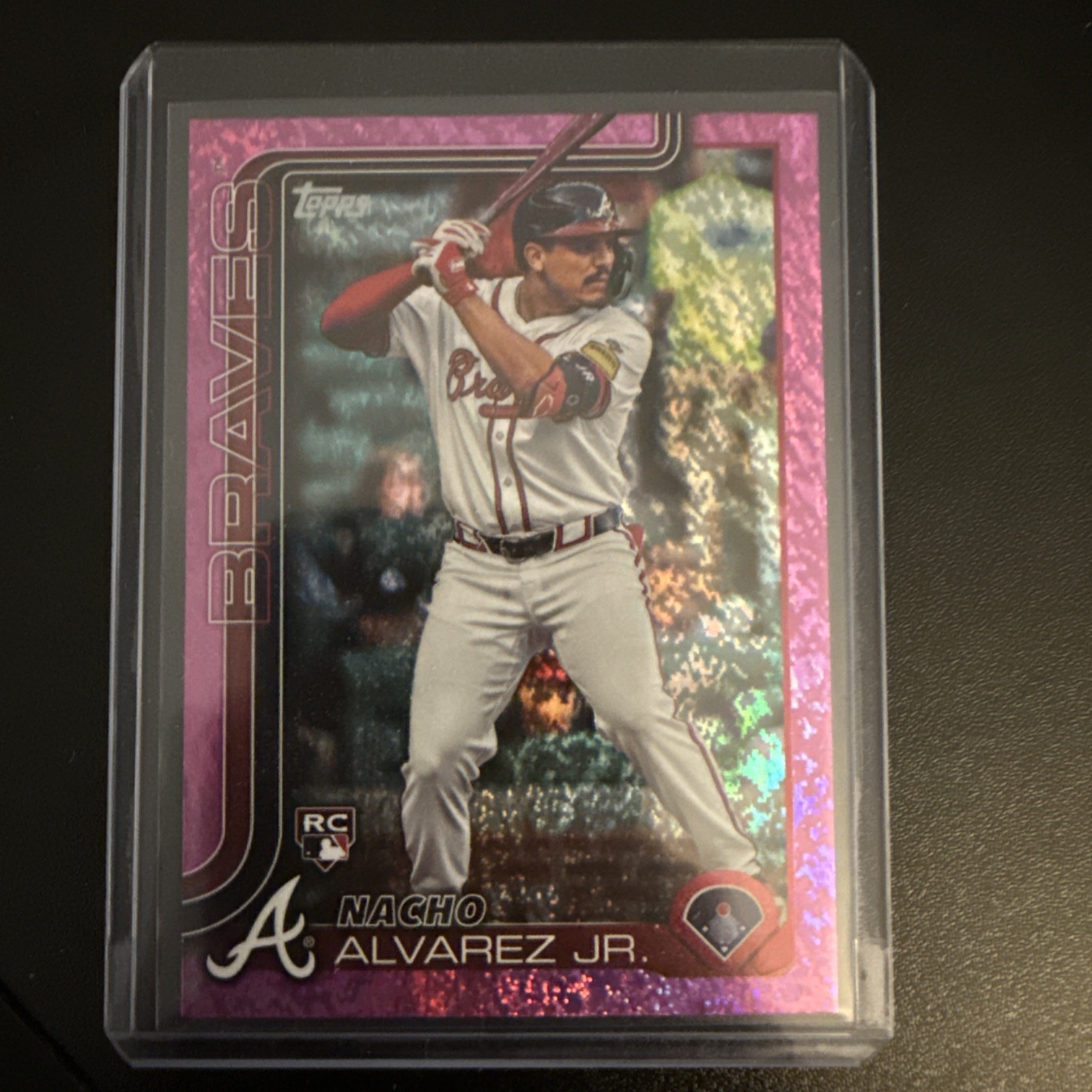 2025 Topps Series 1 - Nacho Alvarez Jr. #223 Pink Holo Foil (RC)