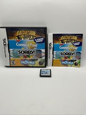 Battleship/Connect Four/Sorry!/Trouble 4-in-One (Nintendo DS, 2007) CIB