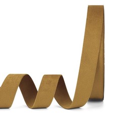 1 Inch x 20 Yards Antique Gold Double Faced Velvet Ribbon, Gift Wrapping Bow