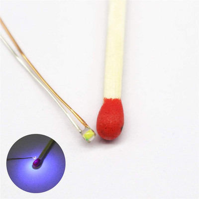 25Pcs Pre-Soldered Micro Litz Wired Leads UV SMD Led 0603 + Muti-Resistor New