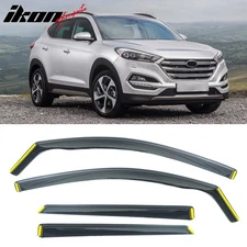 Fits 16-21 Hyundai Tucson Side Window Visors Injection PC In-Channel Deflectors
