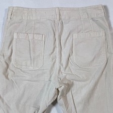 Maeve by Anthropologie The Colette Corduroy Wide Leg Cropped Pants Beige Size 34