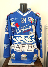maglia SG CORTINA MATCH WORN SHIRT Barnabò #24 TRIKOT ALPS HOCKEY LEAGUE ITALIA