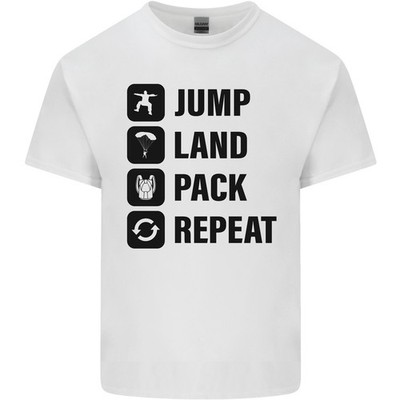 Fallschirmspringen Jump Wunderland Packung Lustig Skydiver Herren Hell Baumwolle