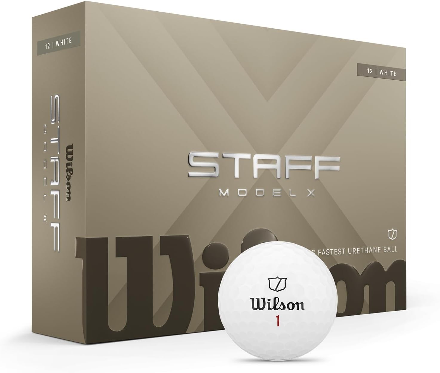 Staff Model X 2024 Golf Balls, White - Wilson