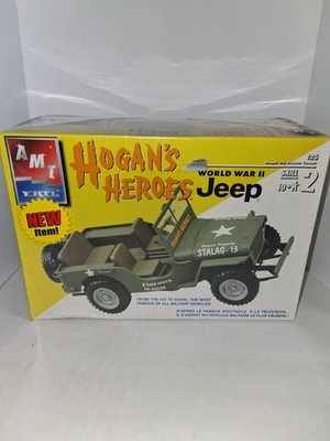 AMT/ERTL Hogans Heroes WWII Jeep 1:25 Scale Plastic Model Kit