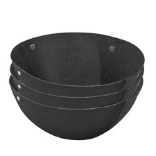 3 pièces doublures de panier de fleurs suspendu tissu doublures de plantes à suspendre jardinière ronde7855