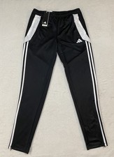 Adidas Unisex Kids Tiro 24 XL Training Pants Black/White Soccer Athletic NWT